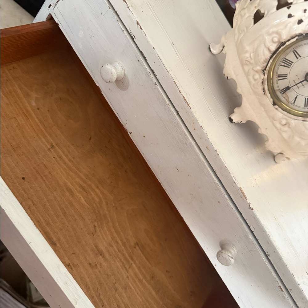 Shabby Chic White Three-Drawer Organizer - Picture 5 of 6